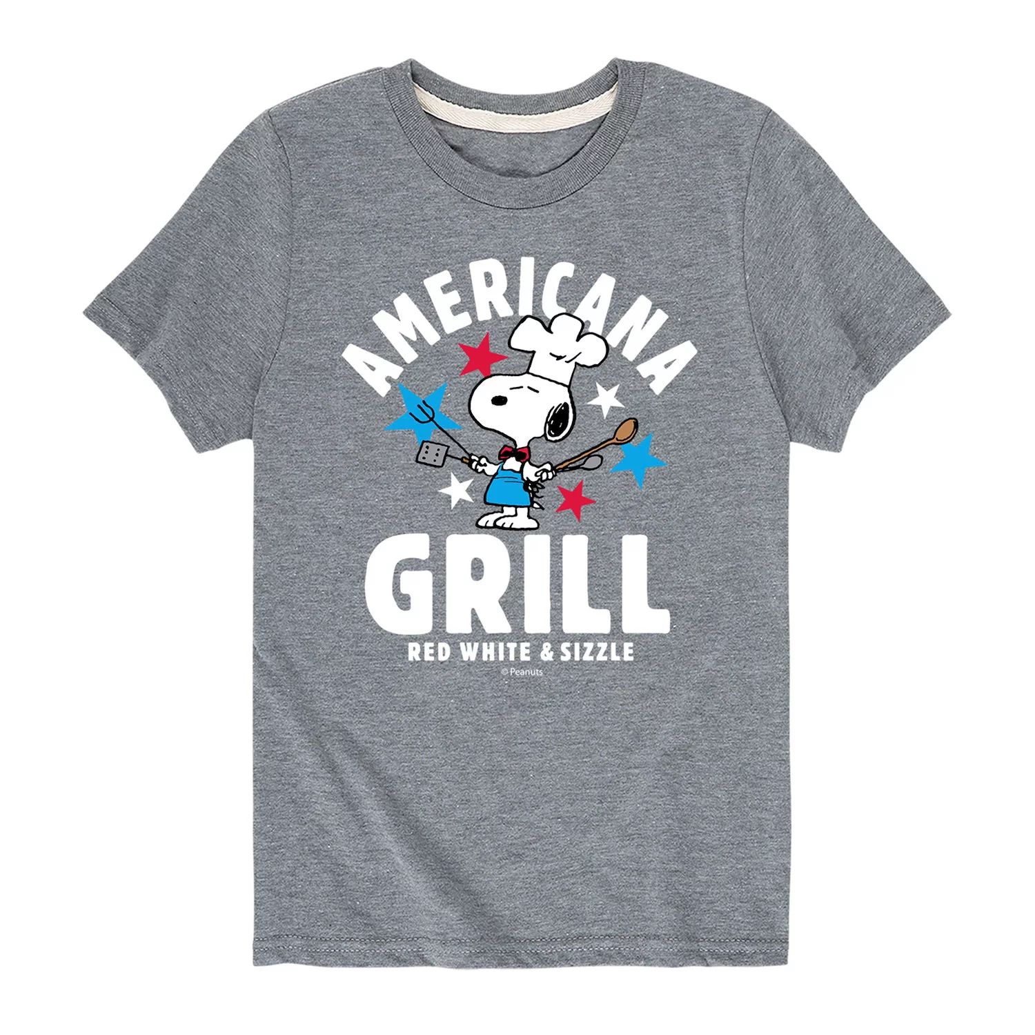 

Футболка Peanuts Americana Grill Snoopy для мальчиков 8–20 лет Licensed Character