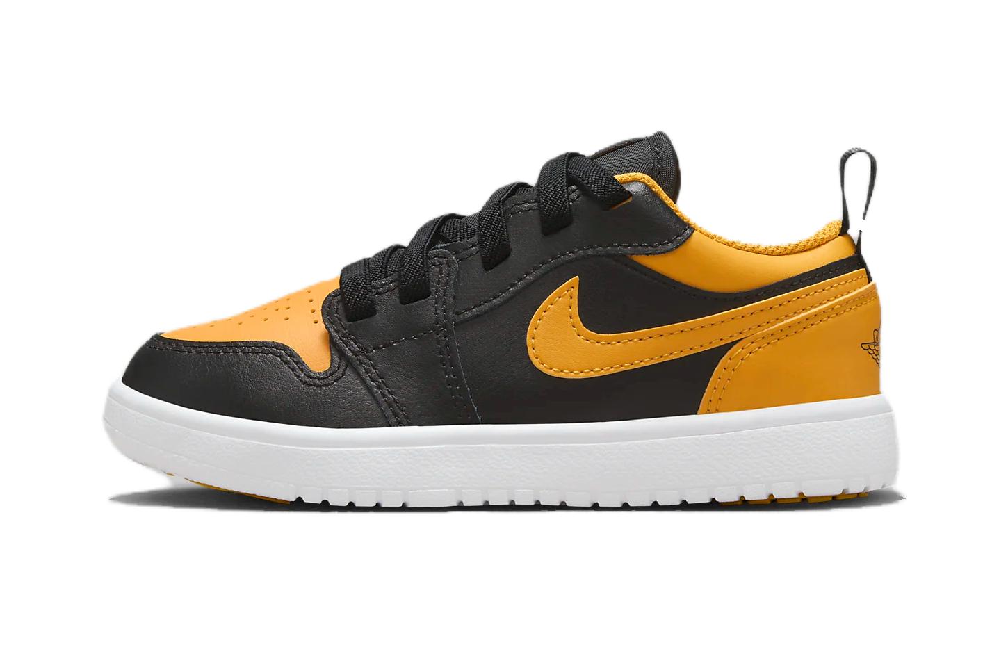 

Jordan Air Jordan 1 Детские баскетбольные кроссовки PS, Black/Yellow