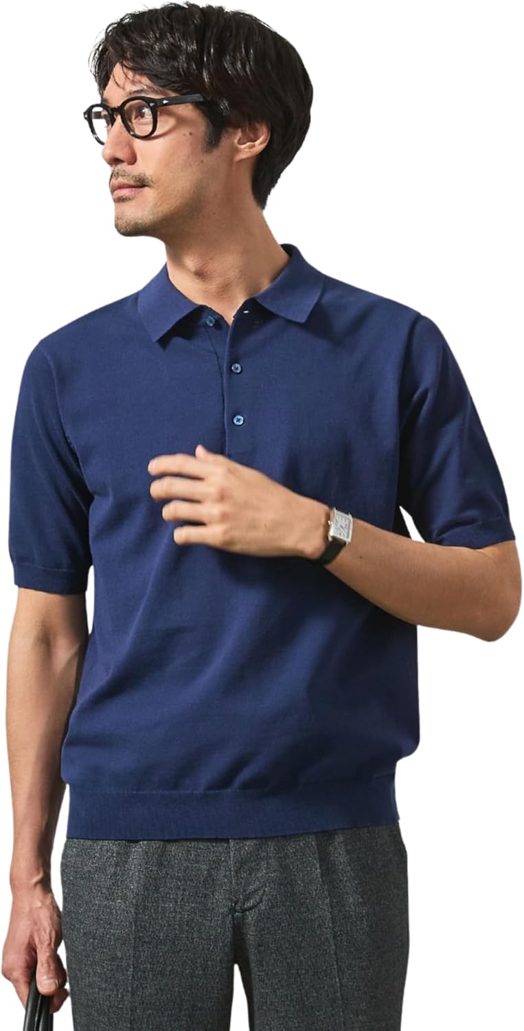 

Однотонная трикотажная рубашка-поло66SUSM433 Черная L Orihica