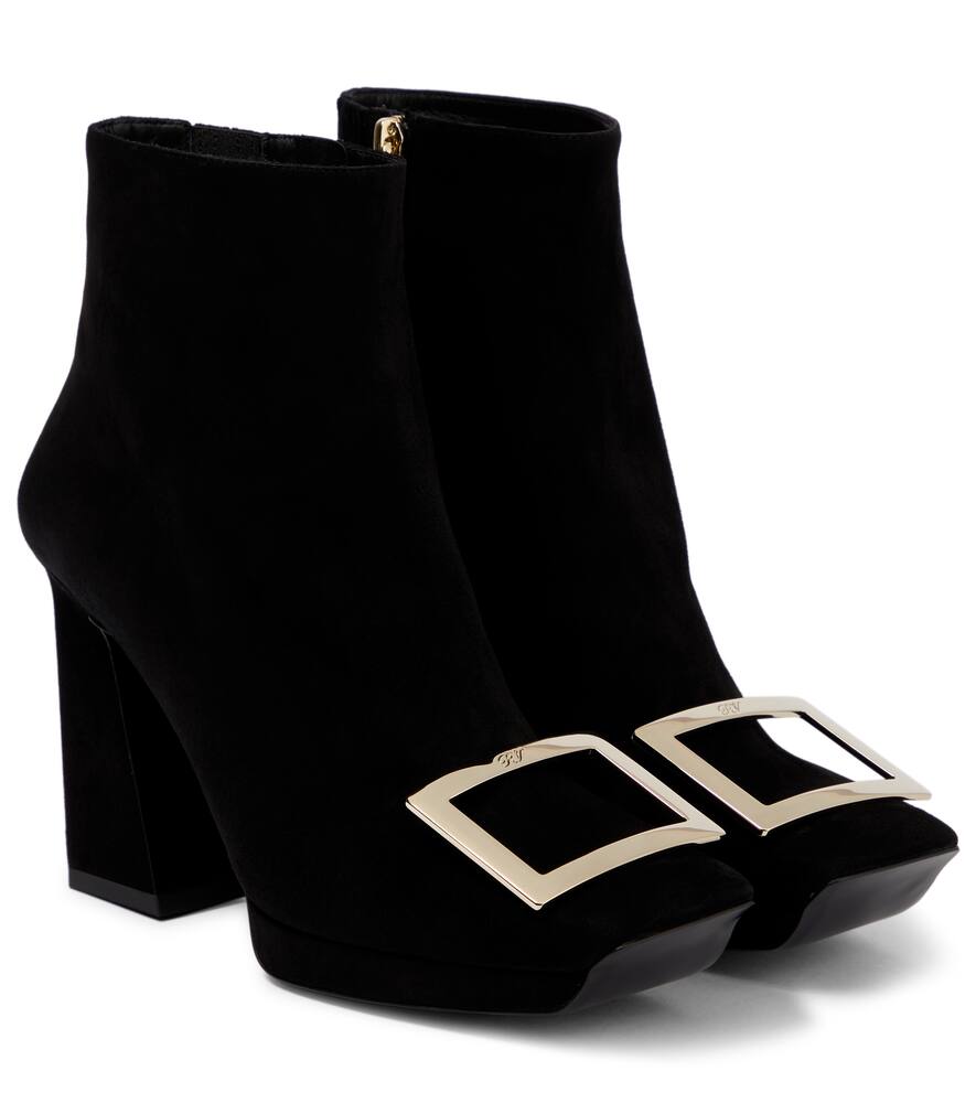 Ботинки Viv’ Square из замши до щиколотки Roger Vivier