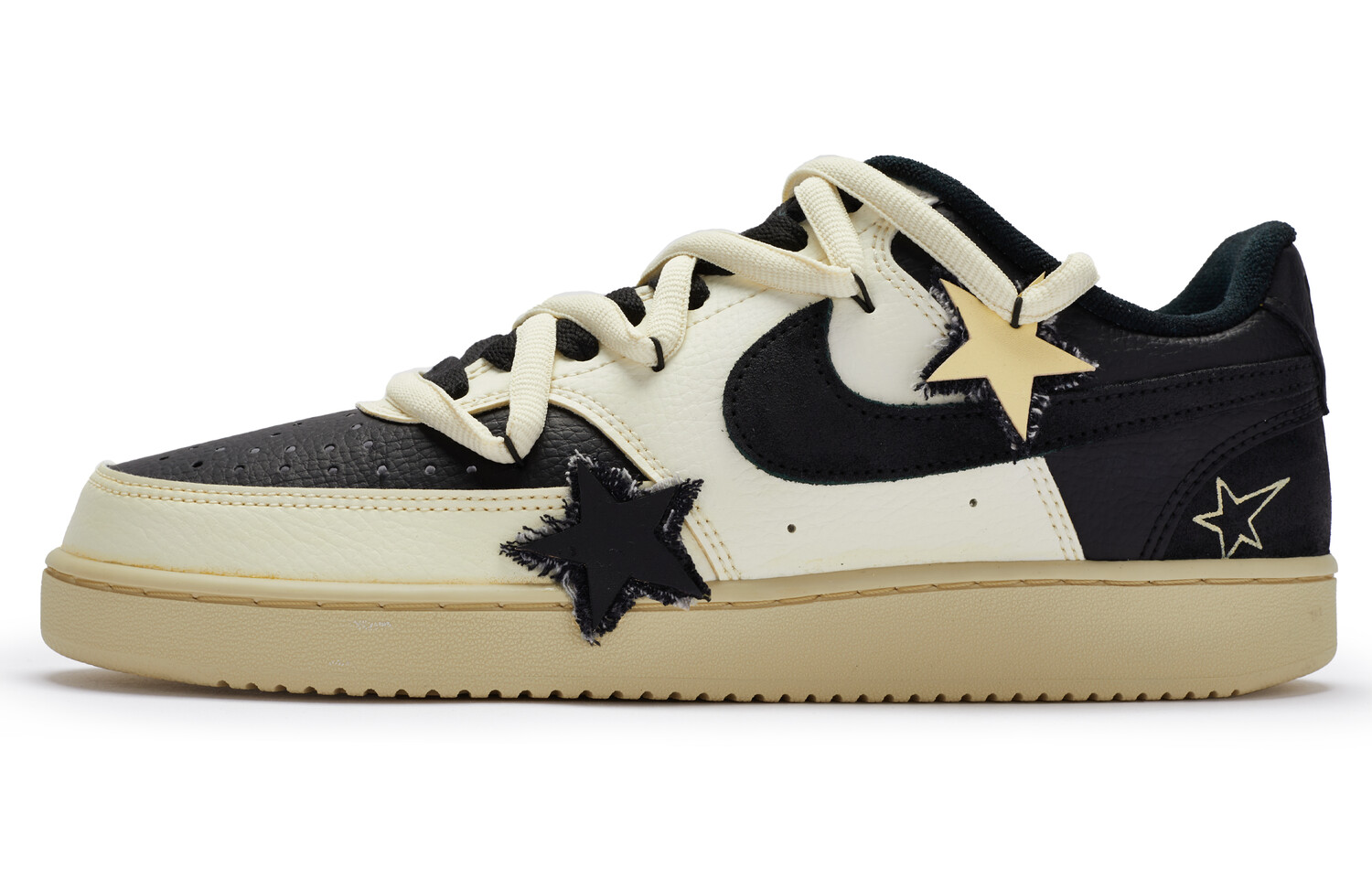 

Кроссовки Nike Court Vision 1 Skateboard Shoes Unisex Low-Top Beige/Black
