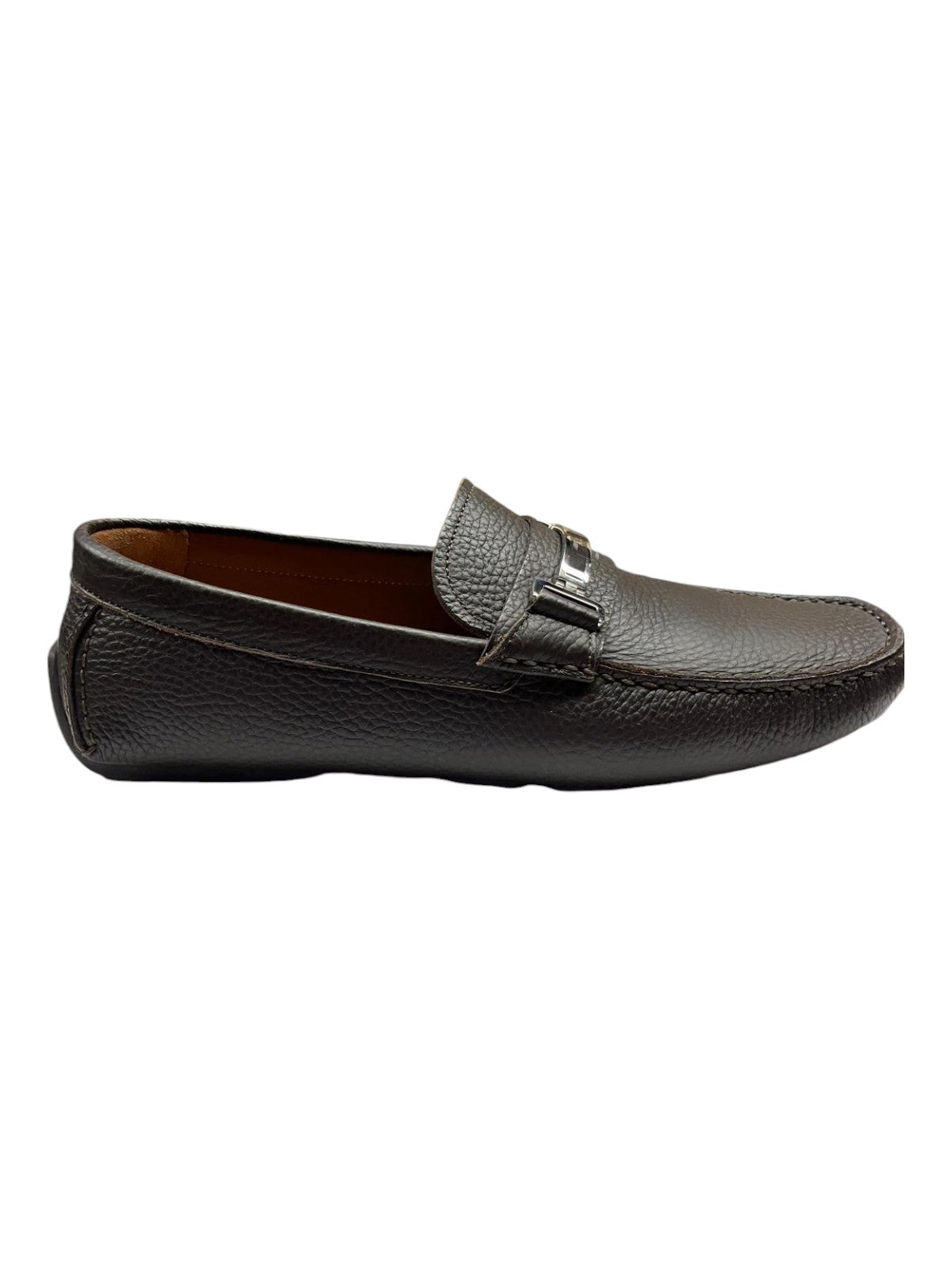 

Bally Drulio 6211256 Мужские коричневые лоферы из зернистой кожи