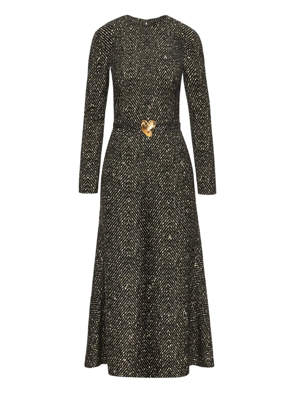 

Платье миди с поясом Oscar De La Renta, черный