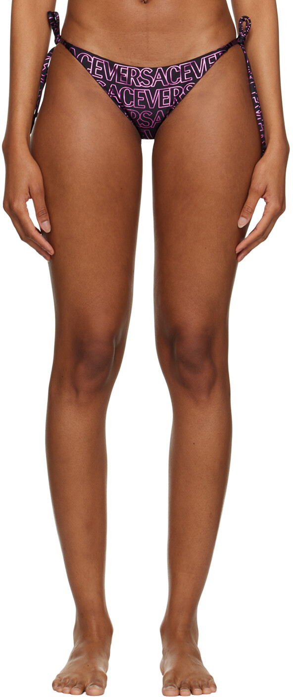 

Черные плавки бикини по всей длине Versace Underwear