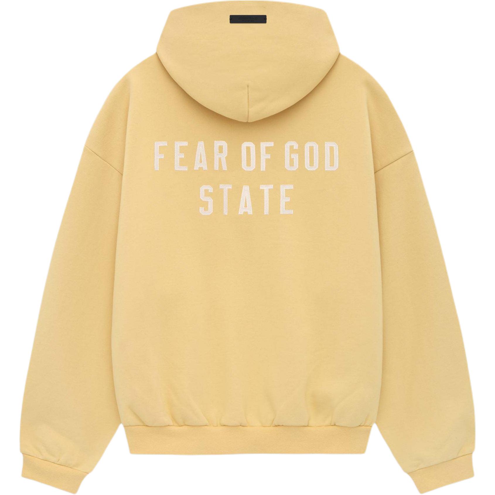 

Толстовка с капюшоном на молнии Heavy Fleece Fear Of God Essentials, цвет Amber Gold/Amber
