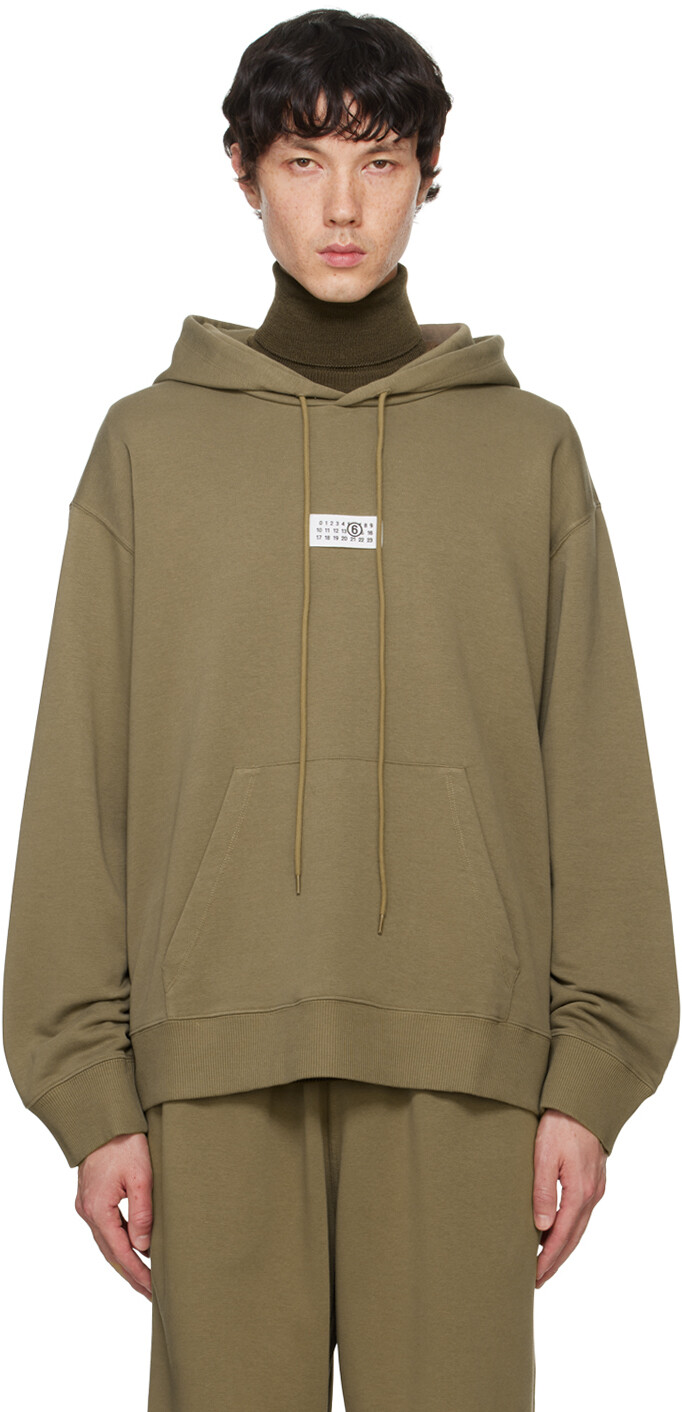 

Зеленая толстовка с логотипом MM6 Maison Margiela