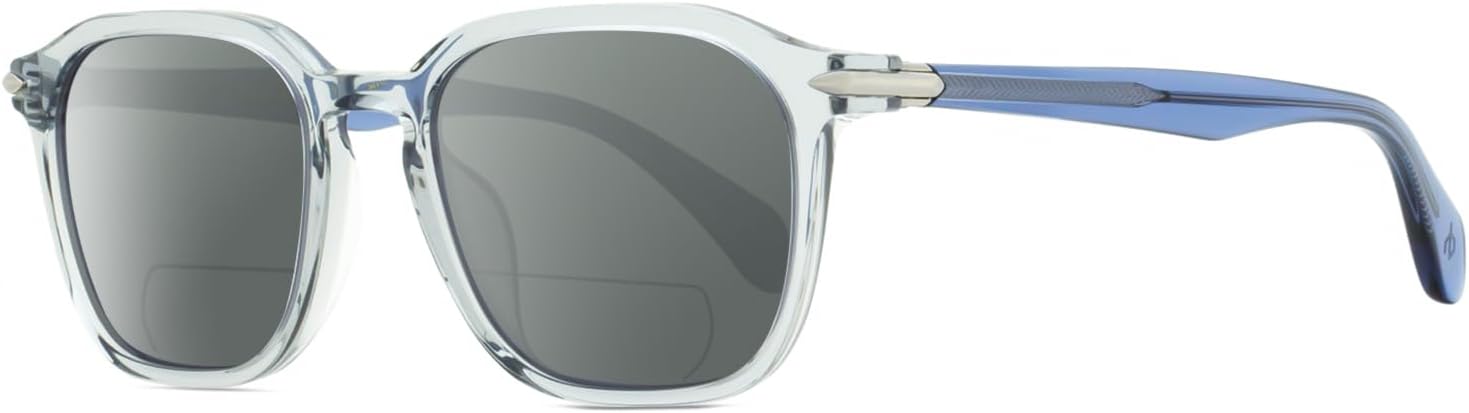 

Солнцезащитные очки для чтения Calabria RNB 5034 Square Polarized BIFOCAL с бифокальными линзами, цвет кристально-синий и серый, дизайнерские, модные, для мужчин и женщин, Crystal Blue Grey/Smoke Grey Lens