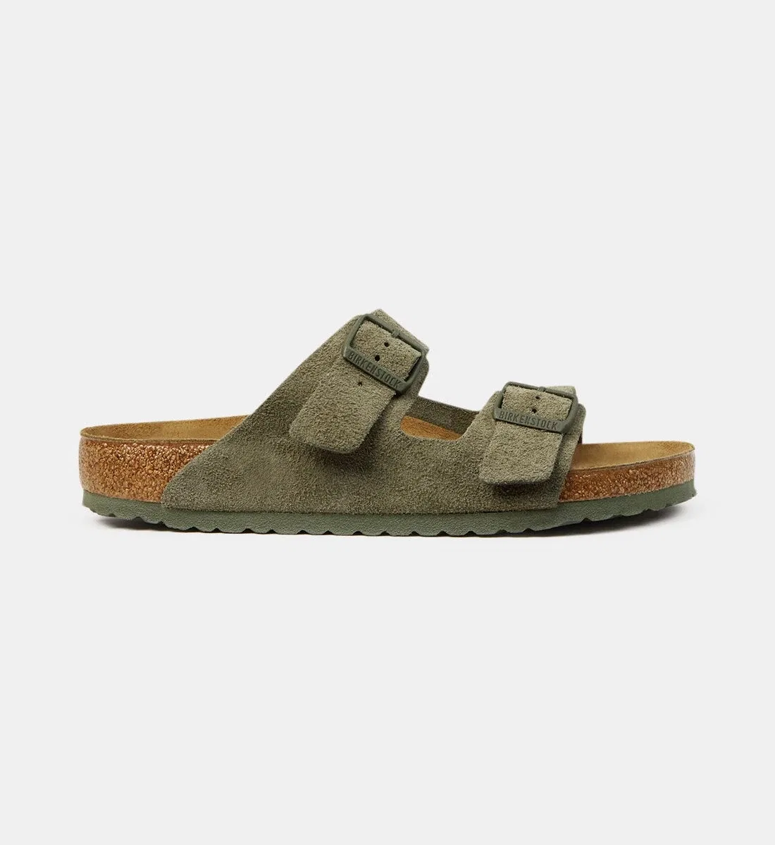 Сандалии Arizona 2 замша BIRKENSTOCK, хаки