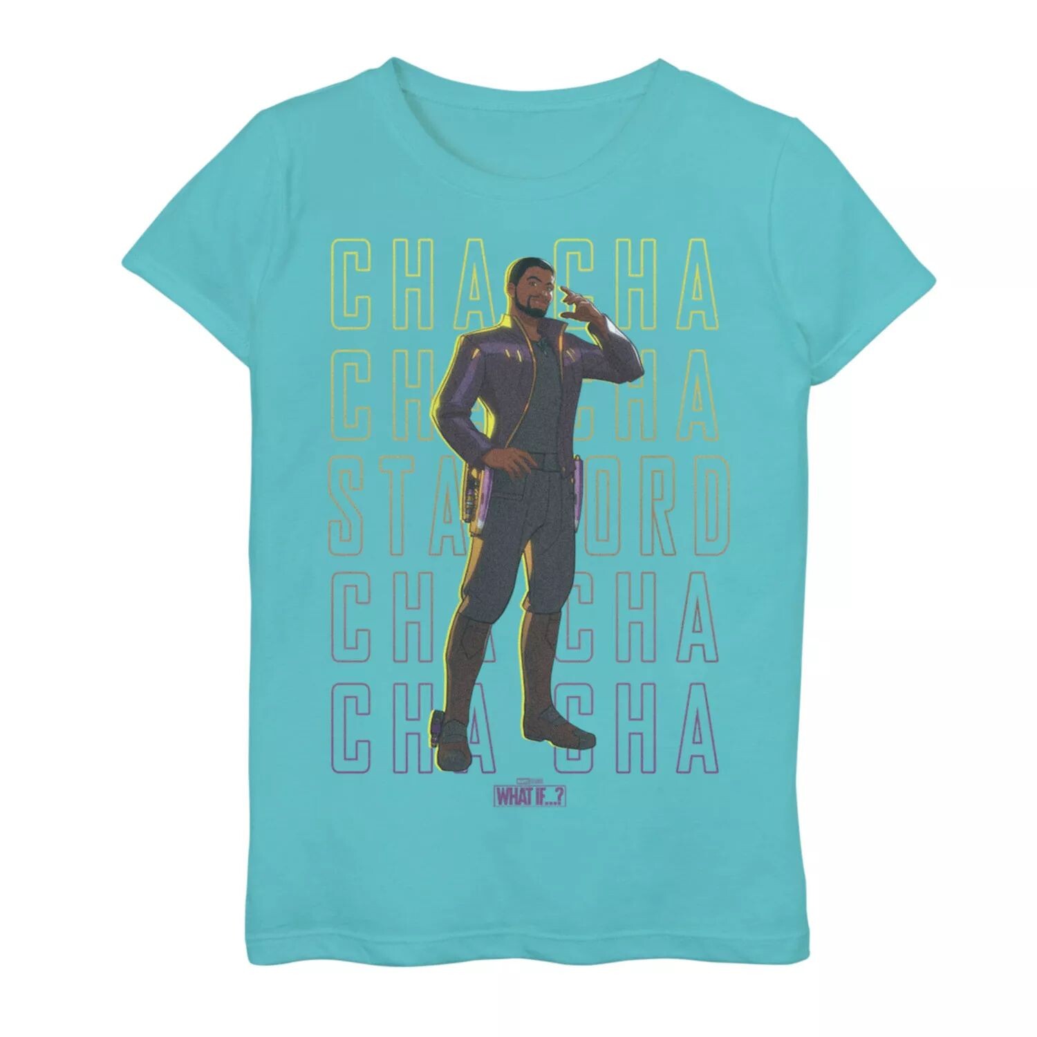 

Футболка с рисунком «Ча Ча» для девочек 7–16 лет «Marvel What If T'Challa Star Lord» Marvel