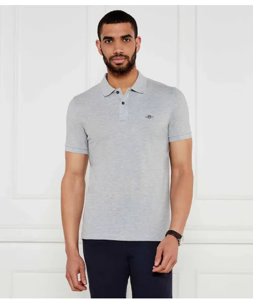 

Футболка поло Slim fit Gant, серый