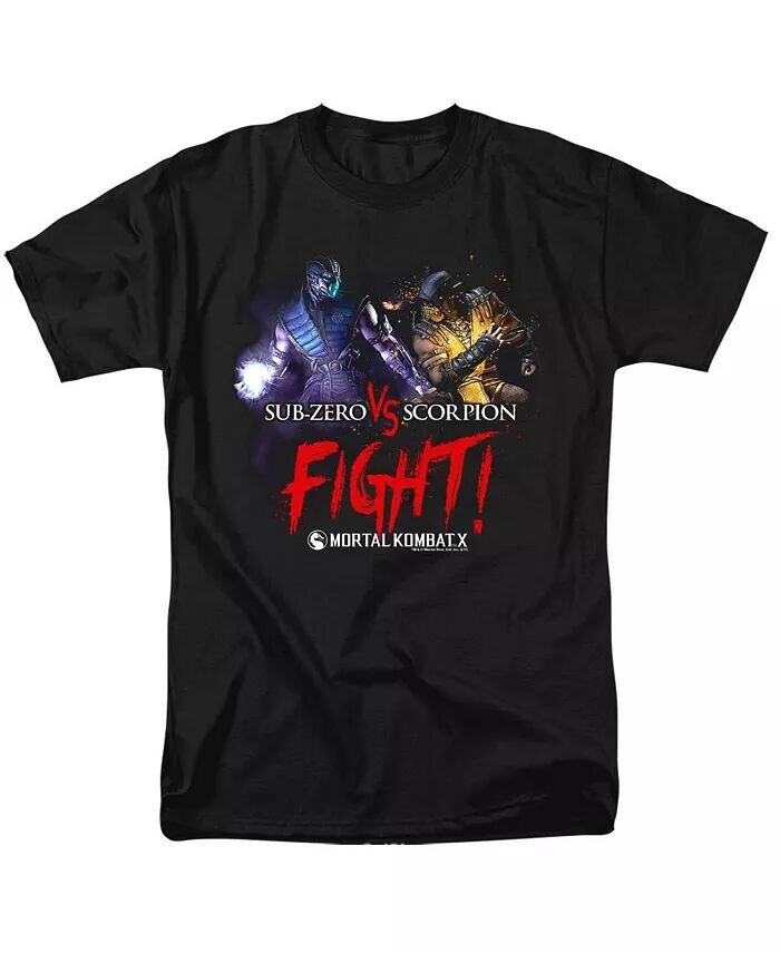 

Мужская футболка Fight с коротким рукавом для взрослых Mortal Kombat X, черный