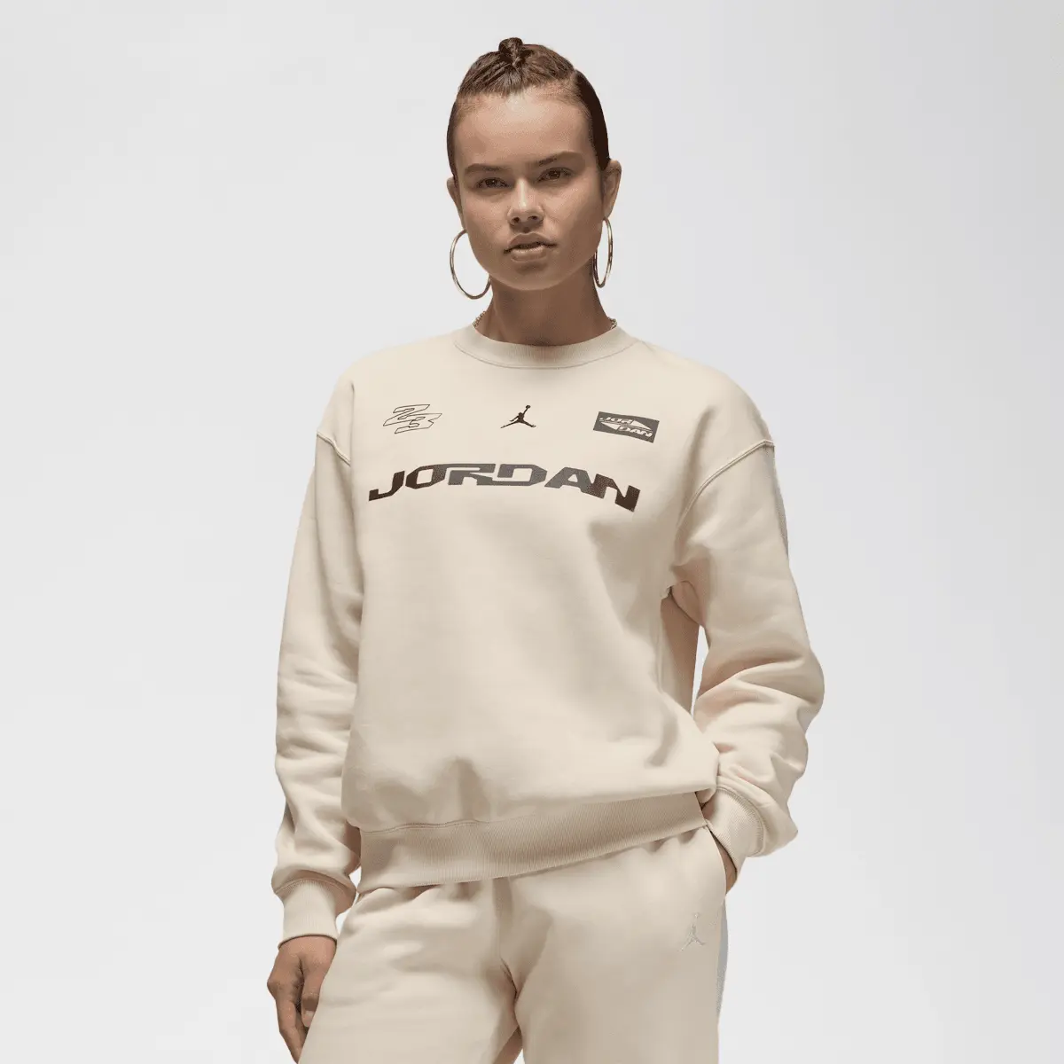 

Толстовка Jordan Brooklyn Fleece Crew-Neck Sweatshirt, бежевый