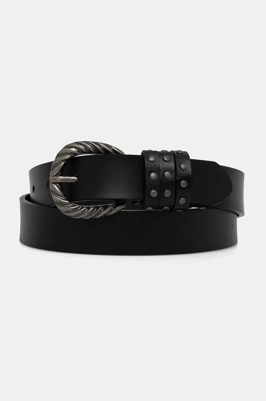 

Кожаный ремень Pepe Jeans HALSEY BELT, черный