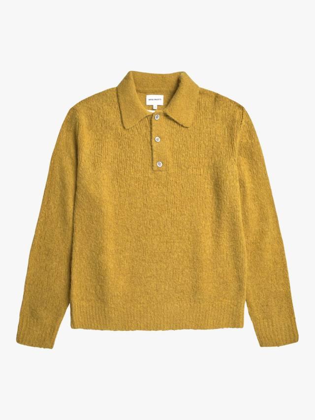 

Распущенная вязка поло Rasmus Norse Projects, Warm Yellow