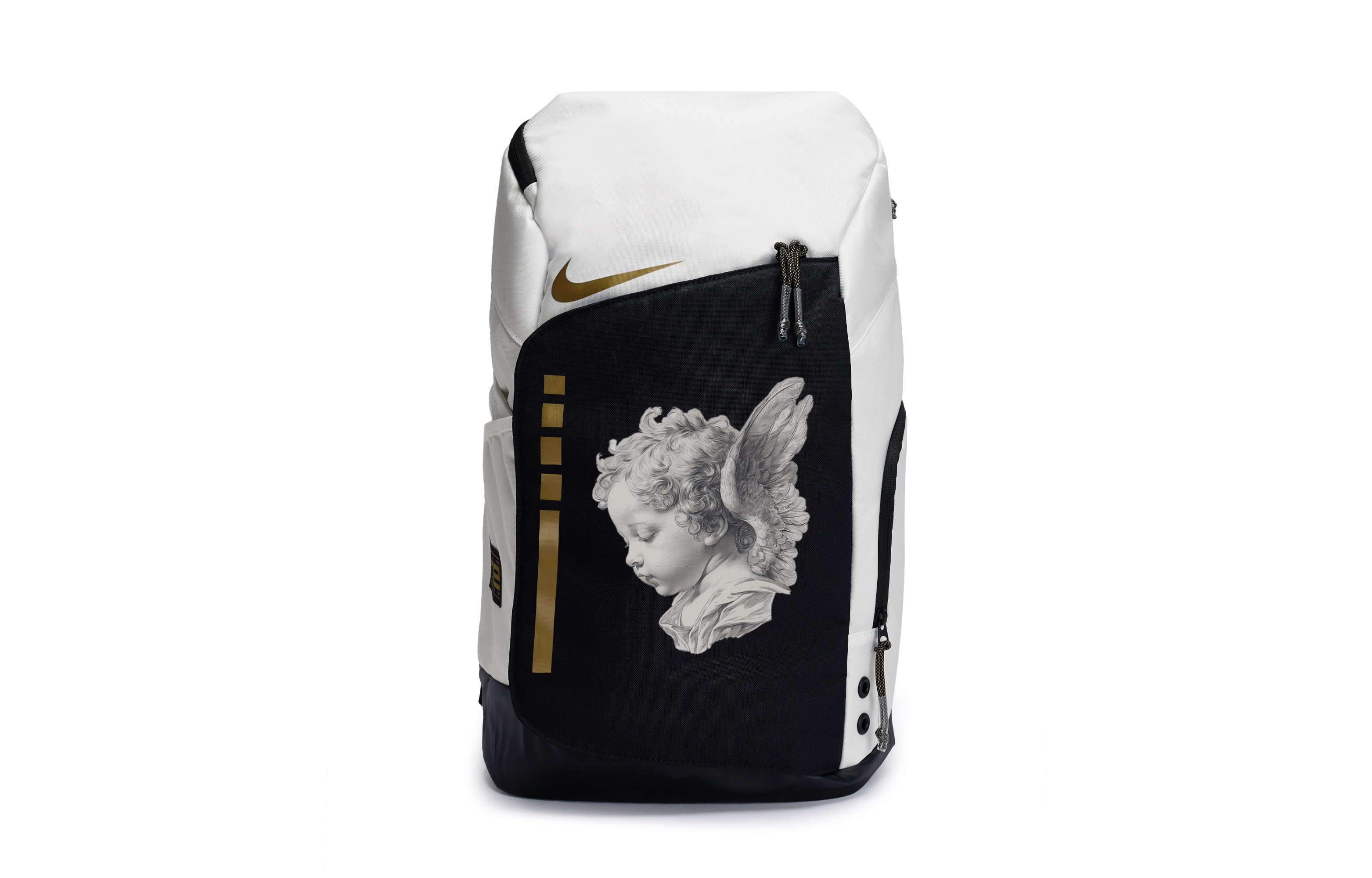 

Nike Рюкзак из полиэстера, стандартный, унисекс, черно-белый, комбинированный