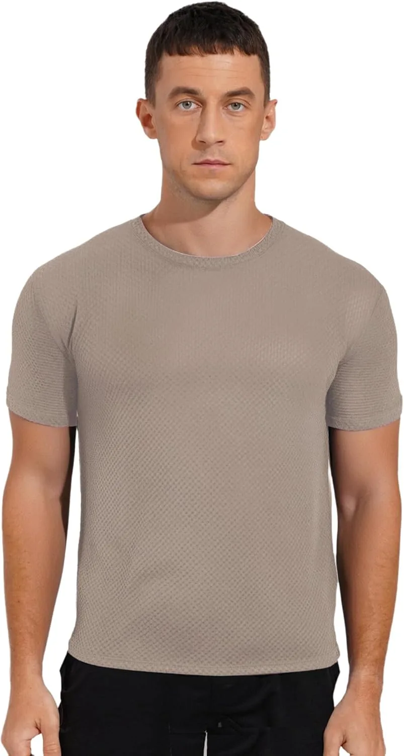 

Футболка TiaoBug мужская с коротким рукавом, быстросохнущая