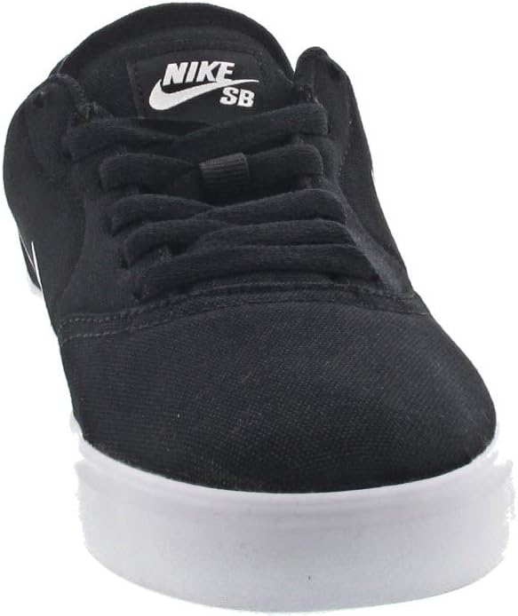 Детские скейтбордистские кроссовки Nike SB Check CNVS (GS), черно-белый — фото 4