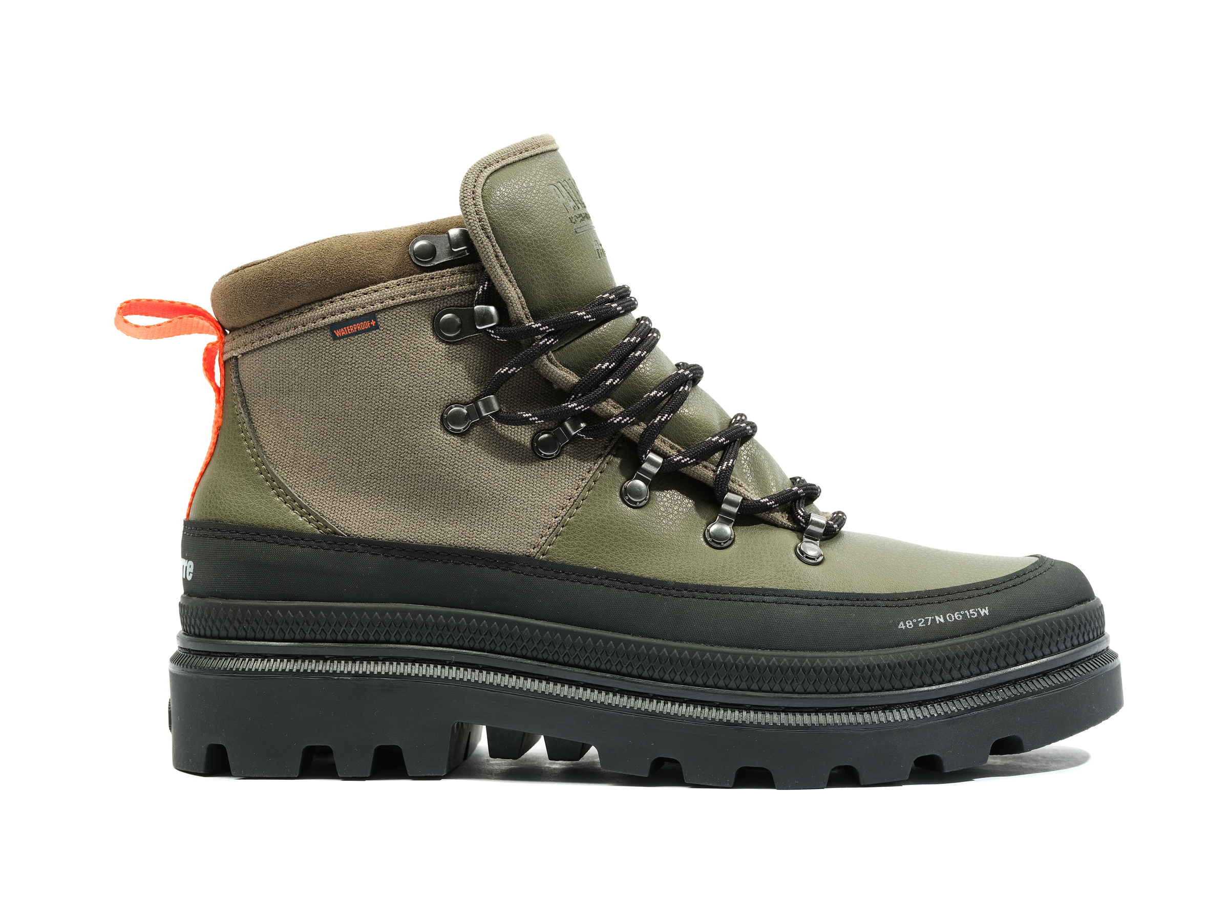 

Водонепроницаемые ботинки унисекс Pallatrooper Hiker Palladium, цвет olive night
