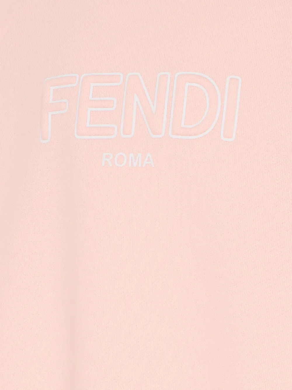 Платье с короткими рукавами и оборками Fendi Kids, розовый — фото 3