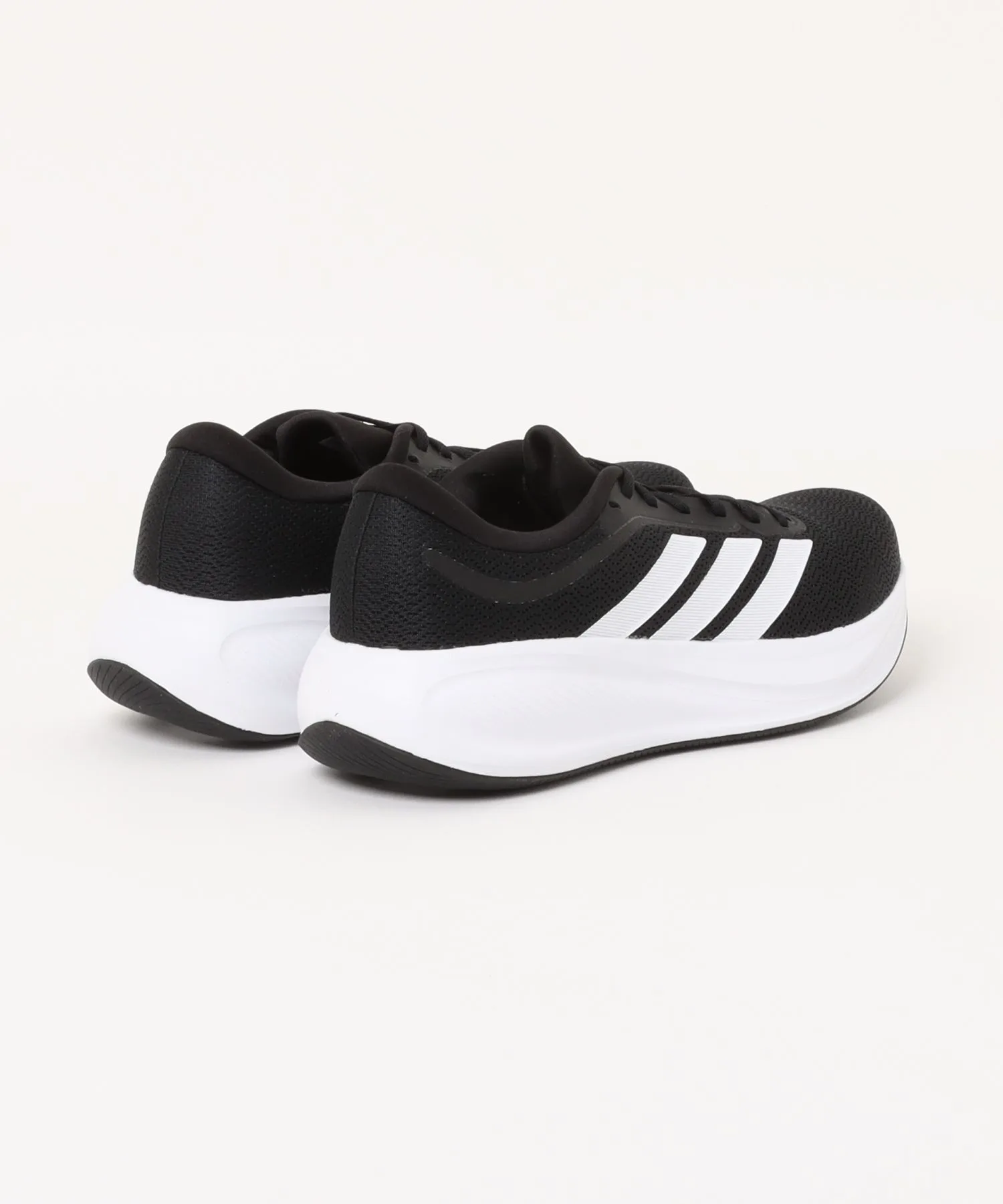 Мужские кроссовки для бега с Cloudfoam и Ortholite adidas RESPONSE RUNNER 2 KJ1736 черно-белые — фото 2