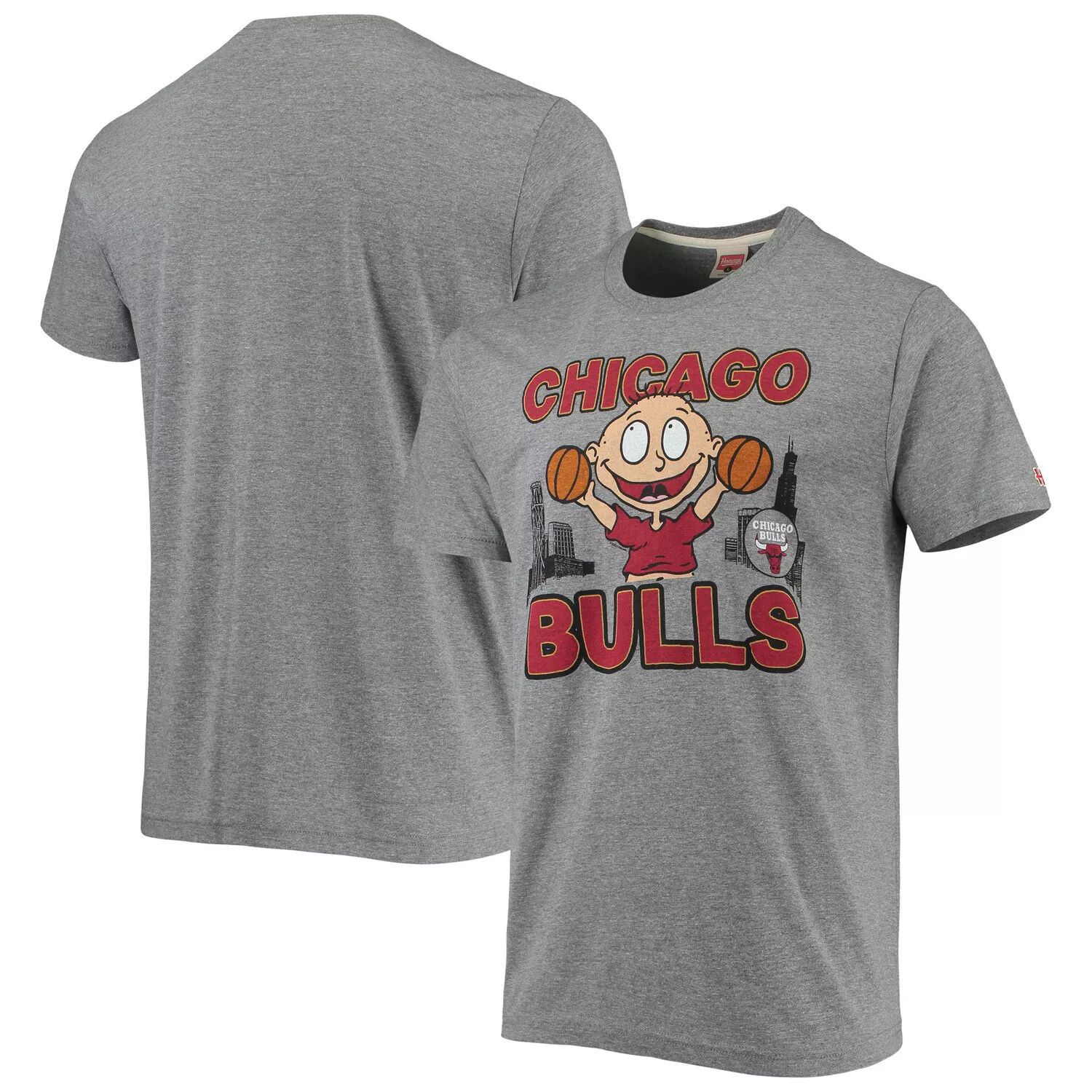 

Мужская серая футболка Homage Heathered Chicago Bulls NBA x Rugrats Tri-Blend, Серый, Мужская серая футболка Homage Heathered Chicago Bulls NBA x Rugrats Tri-Blend