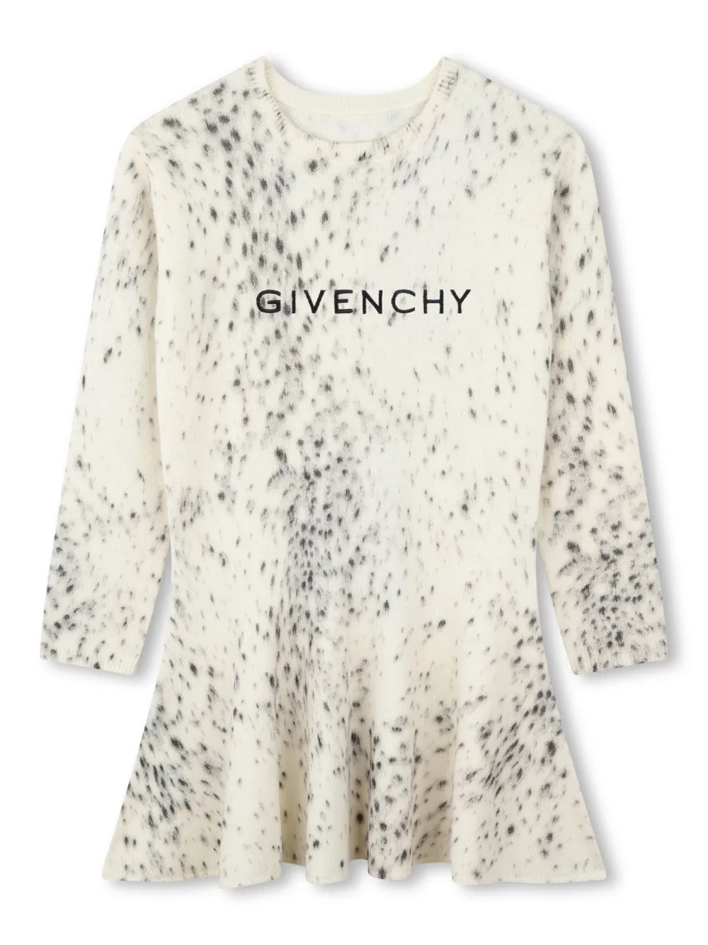 

Трикотажное платье с принтом Givenchy Kids, нейтральный