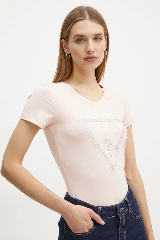 

Футболка Guess, розовый