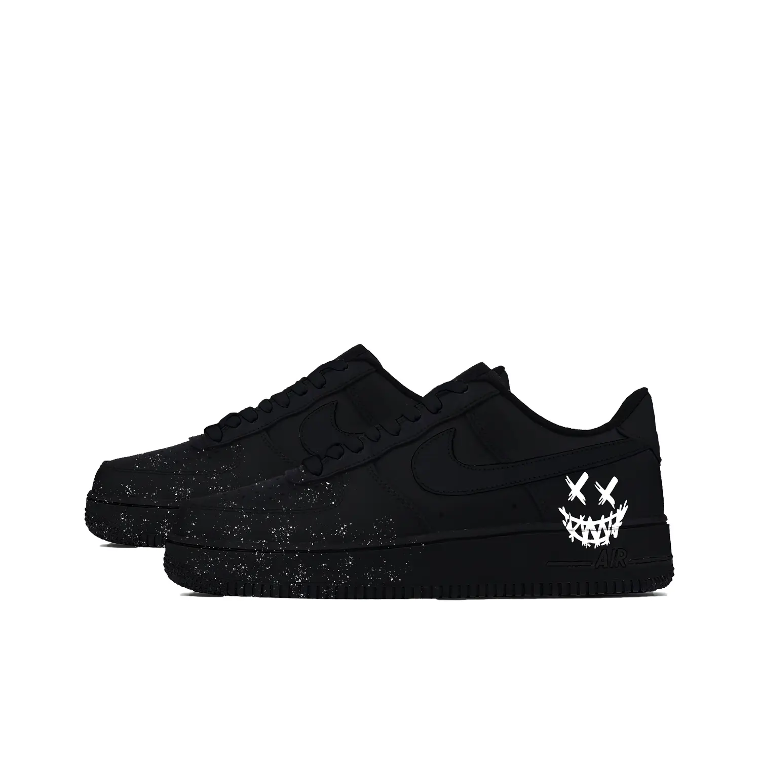 Nike Court Vision Black Knight кожаные устойчивые к истиранию и скольжению низкие кроссовки для скейтбординга Unisex черный белый — фото 4