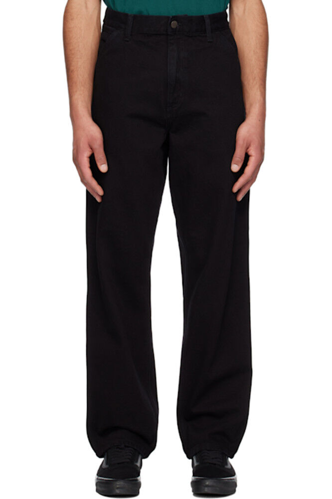 

Черные джинсы с защипом до колена Carhartt Work In Progress