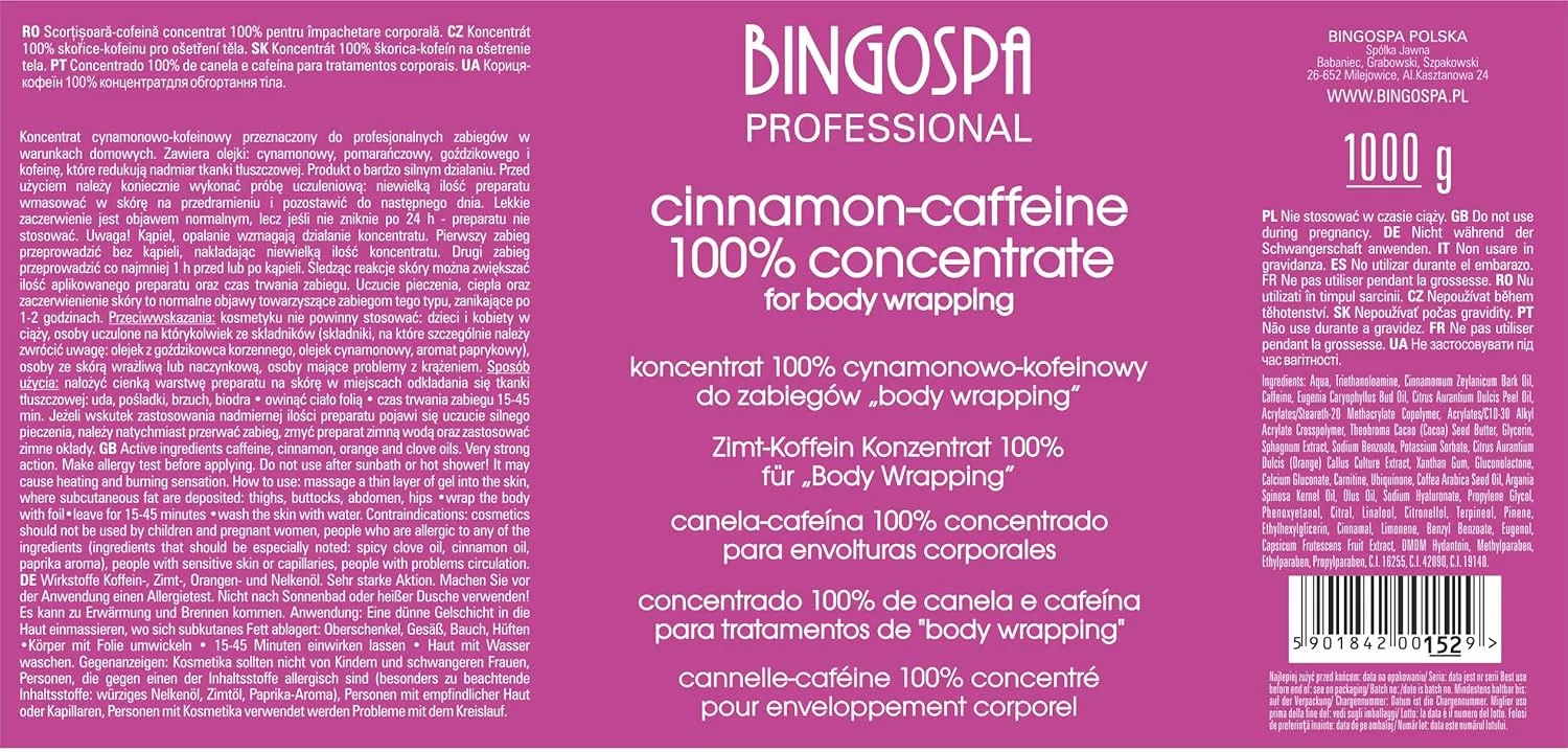 Концентрат BINGOSPA с корицей и кофеином 1000 г Bingospa — фото 2