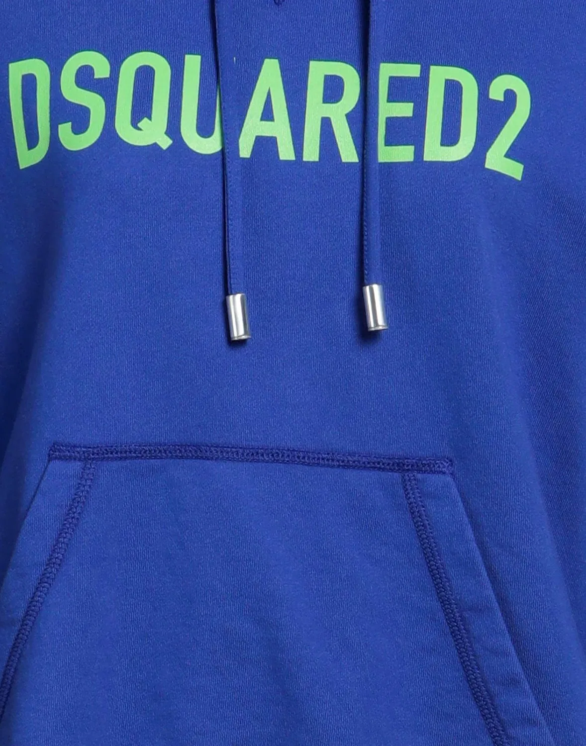 Свитшот с капюшоном и принтом DSQUARED2 синий — фото 4