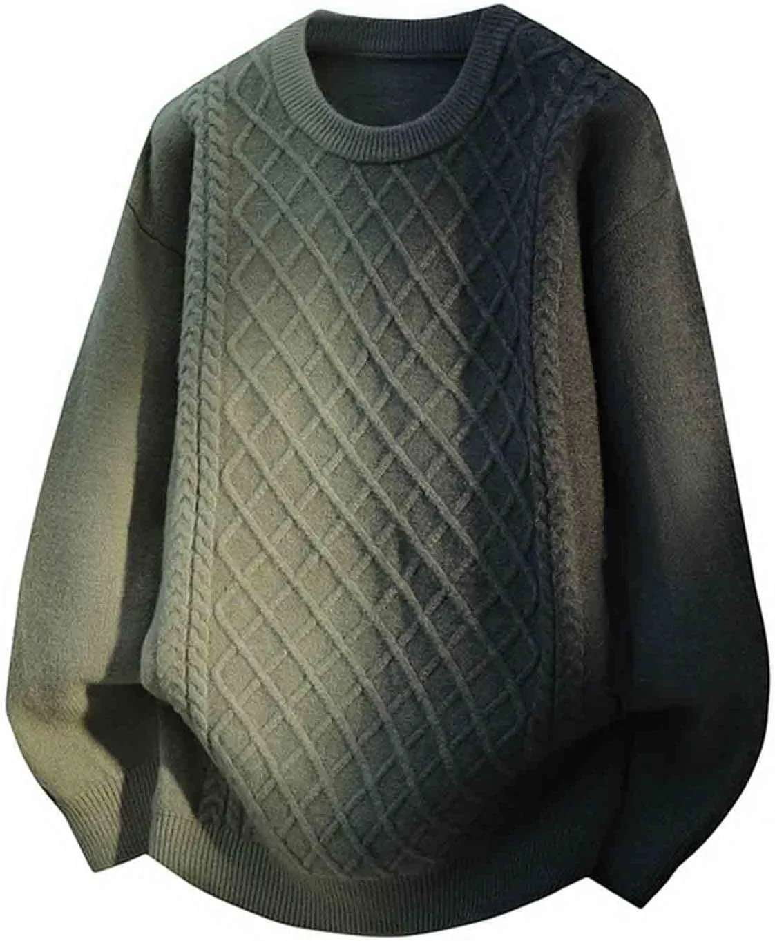 

Свитер Ombre с жаккардовым узором, свободный оверсайз с круглым вырезом