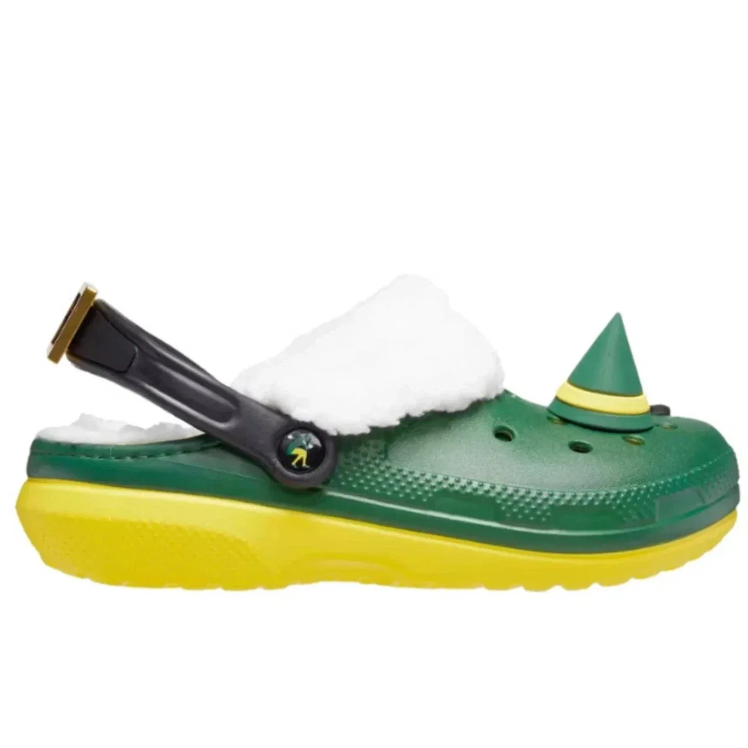 Детские сабо Crocs ELF Classic-7C1, зеленые, с мягкой подкладкой, модель KFC685 — фото 2