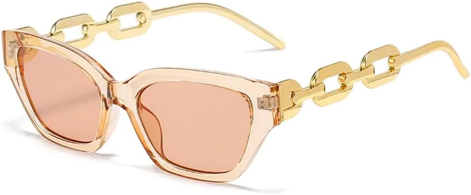 

Модные солнцезащитные очки «кошачий глаз» для женщин, винтажные очки, черные солнцезащитные очки для женщин с защитой от УФ-излучения UV400, золотистые очки KTUCN, Champagne