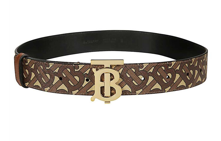 

Ремень женский Burberry кожаный, коричневый / бежевый