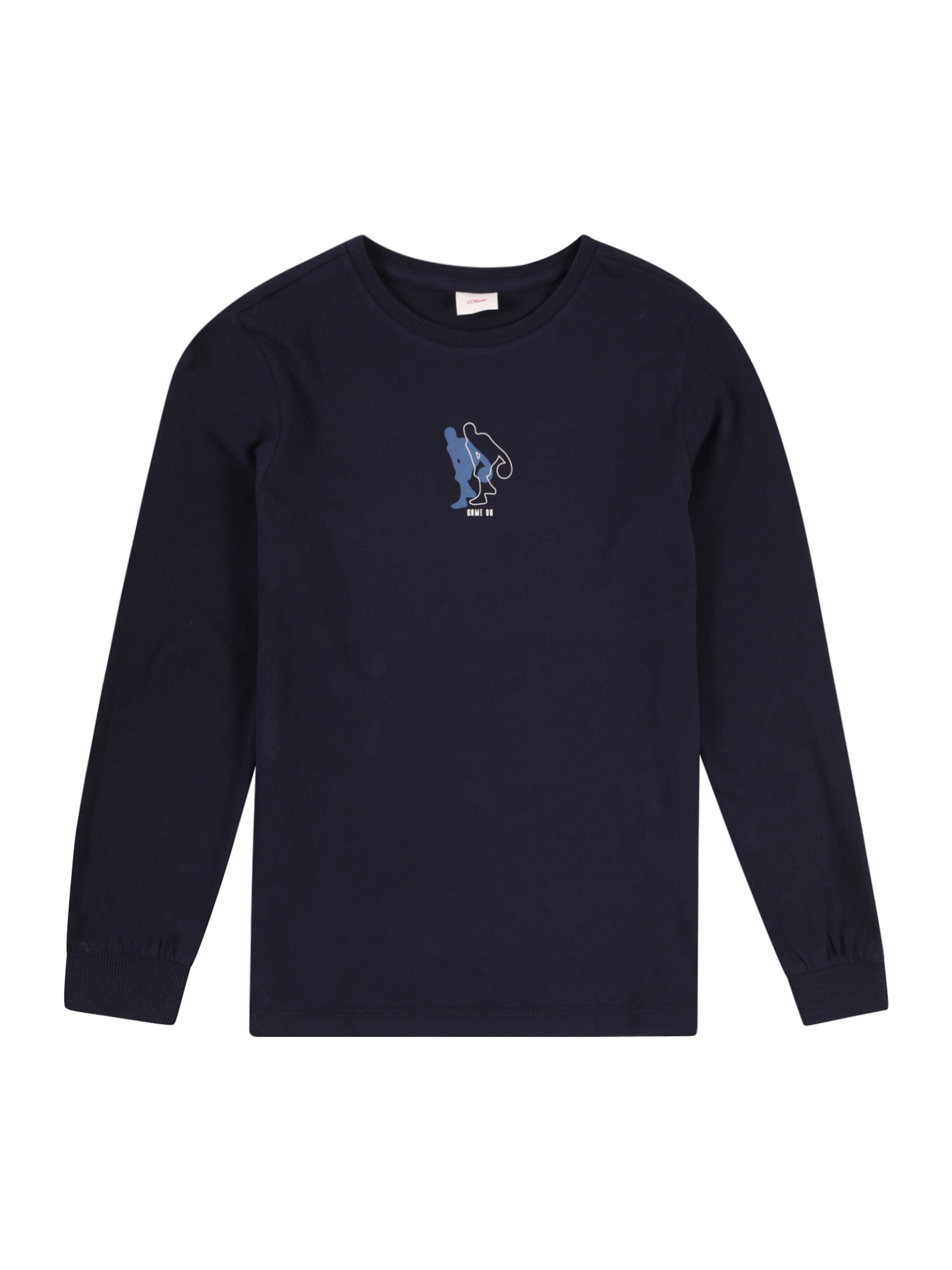 

s.Oliver Лонгслив в цвете Navy, Dusty Blue