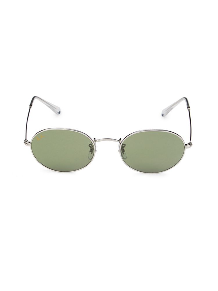 

Овальные солнцезащитные очки 54MM Ray-Ban, серебро