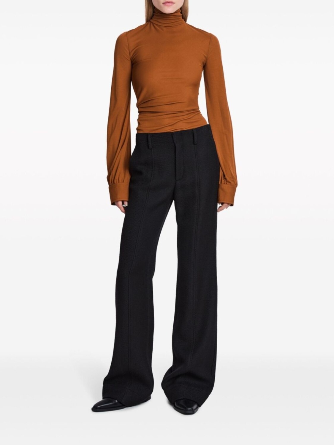 

Proenza Schouler блузка Sonia с драпировкой, коричневый
