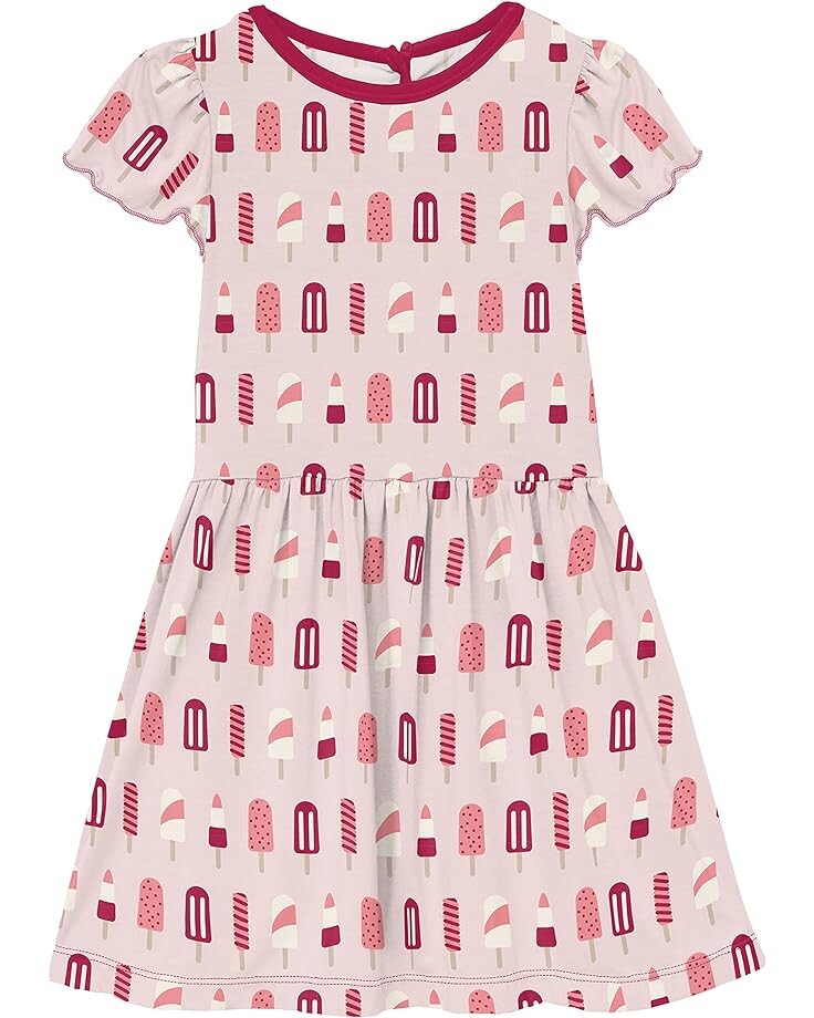 

Платье Kickee Pants Flutter Sleeve Twirl Dress, цвет Macaroon Popsicles