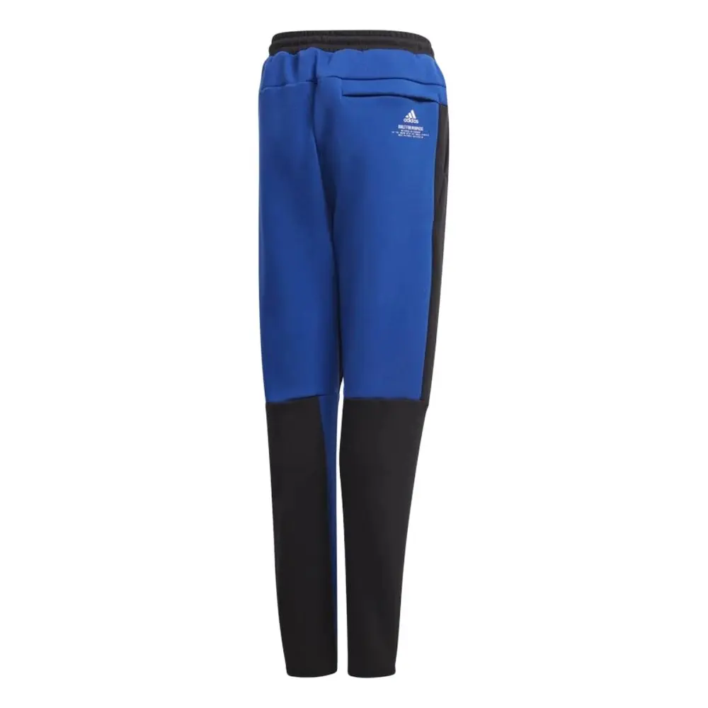 Подростковые вязаные спортивные штаны Adidas, черный/синий — фото 3
