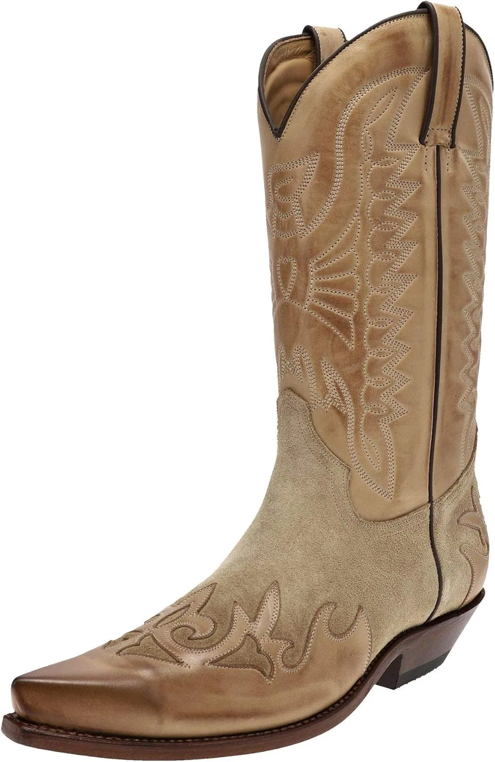 FB Fashion Boots FB Модные ботинки Унисекс Ковбойские ботинки Carlos Cuero Бежевые ботинки в стиле вестерн Кожаные ботинки Коричневые