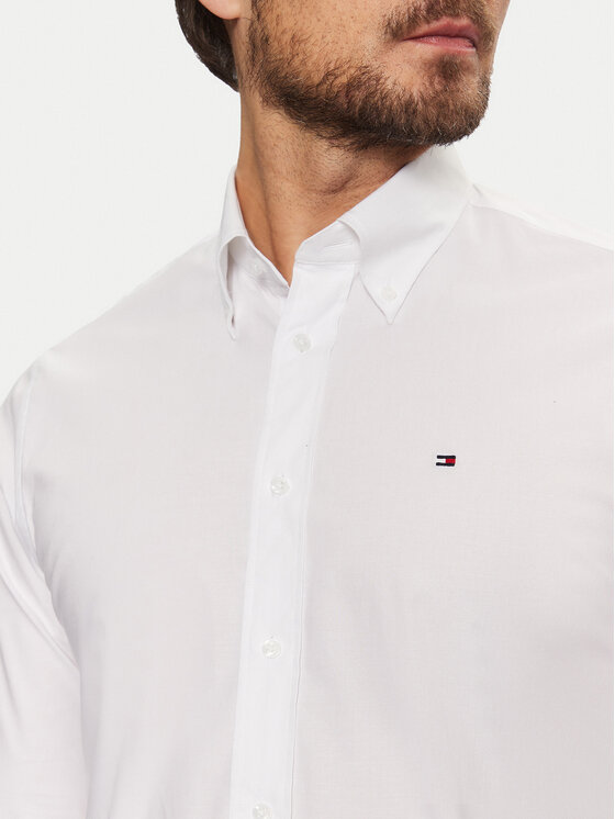 Рубашка обычного кроя MW0MW37595 Tommy Hilfiger, белый — фото 4