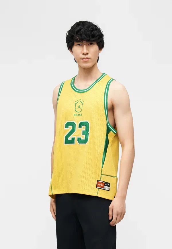 Топ X Brazil Jordan, Varsity Maize/Lucky Green, кукурузно-желтый/удачно-зеленый