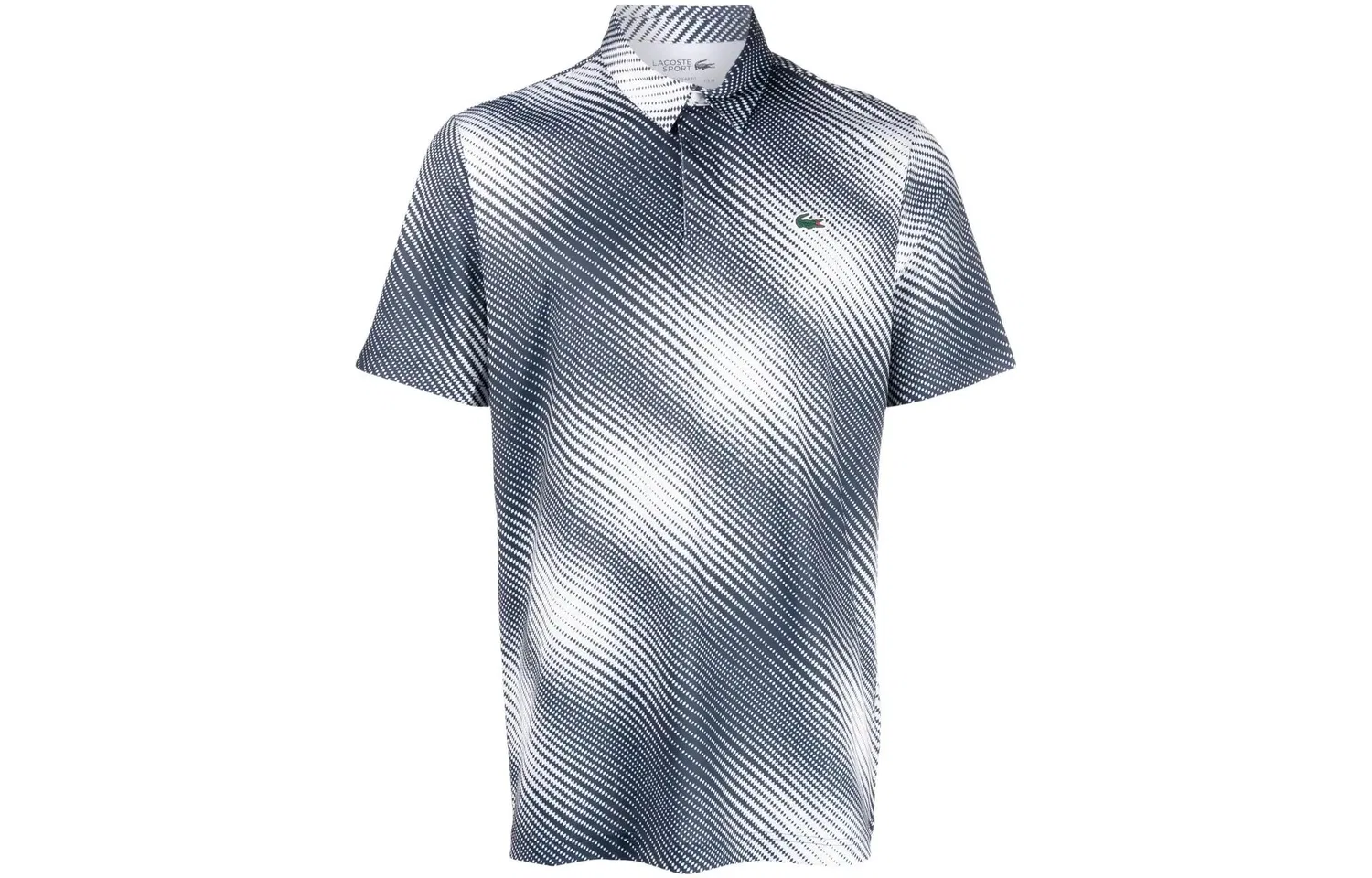 Поло мужское Lacoste сине-белый