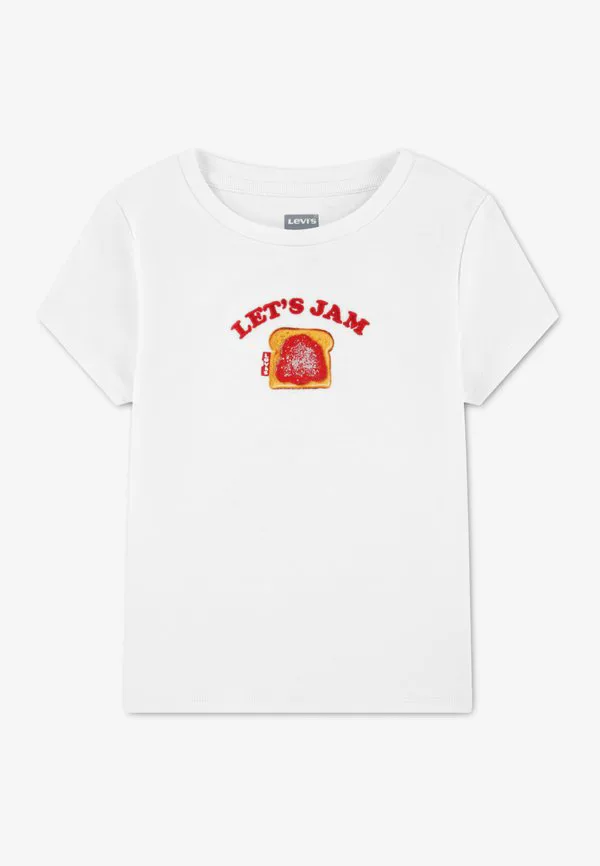 Футболка с принтом "встреча и приветствие" Levi'S, Bright White — фото 4