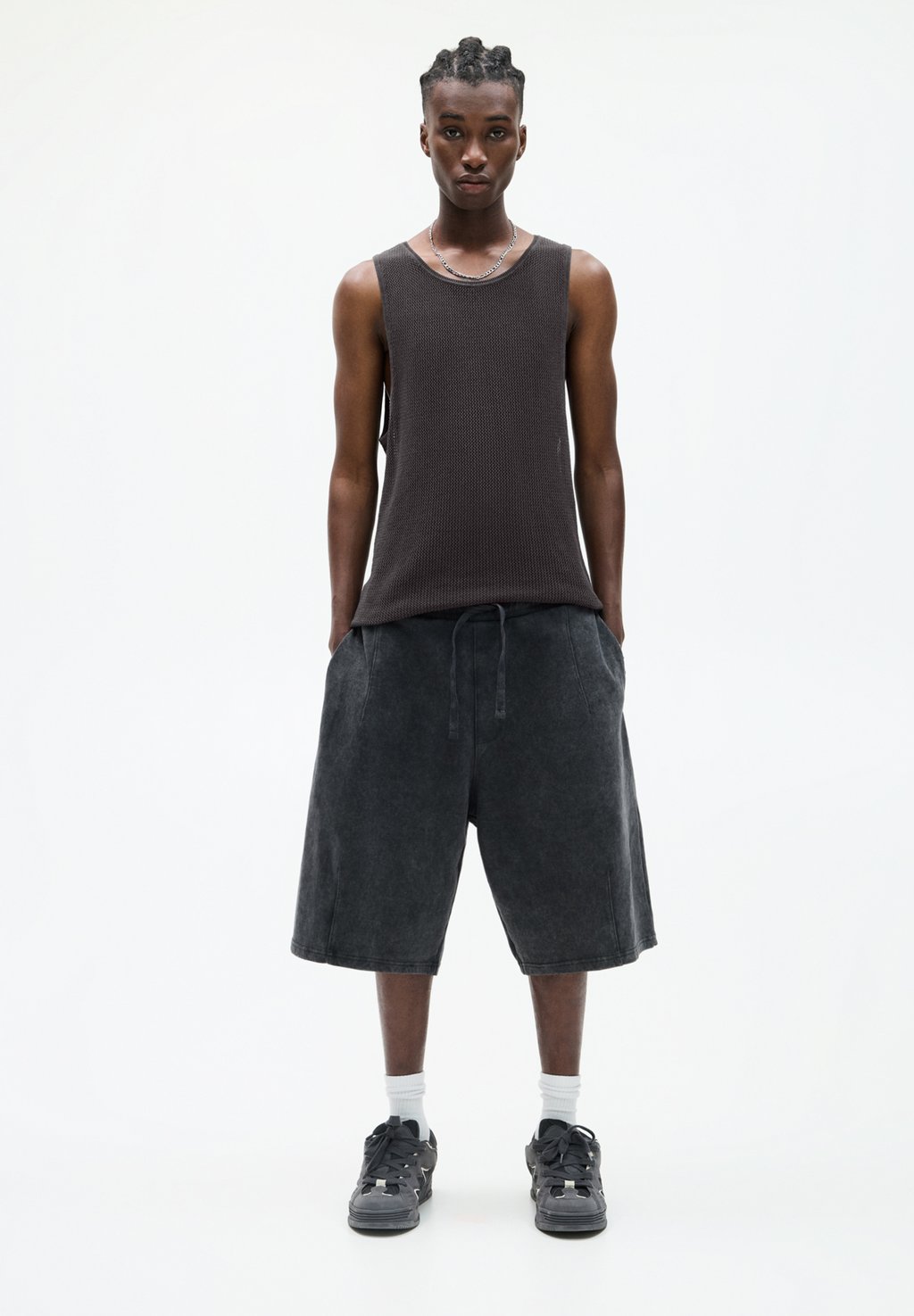 

Майка PULL&BEAR, темно-серый