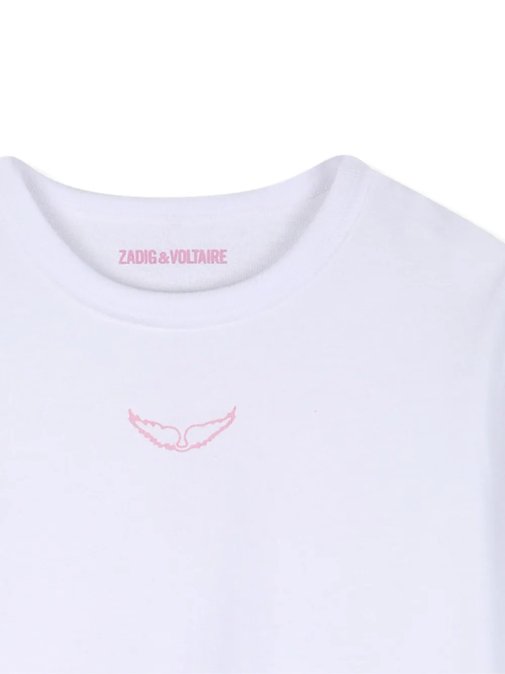 Футболка с графичным принтом Zadig & Voltaire Kids, белый — фото 3