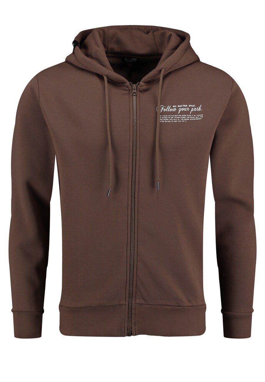 

Толстовка с капюшоном на молнии Key Largo Zip-Up Hoodie PATH, коричневый