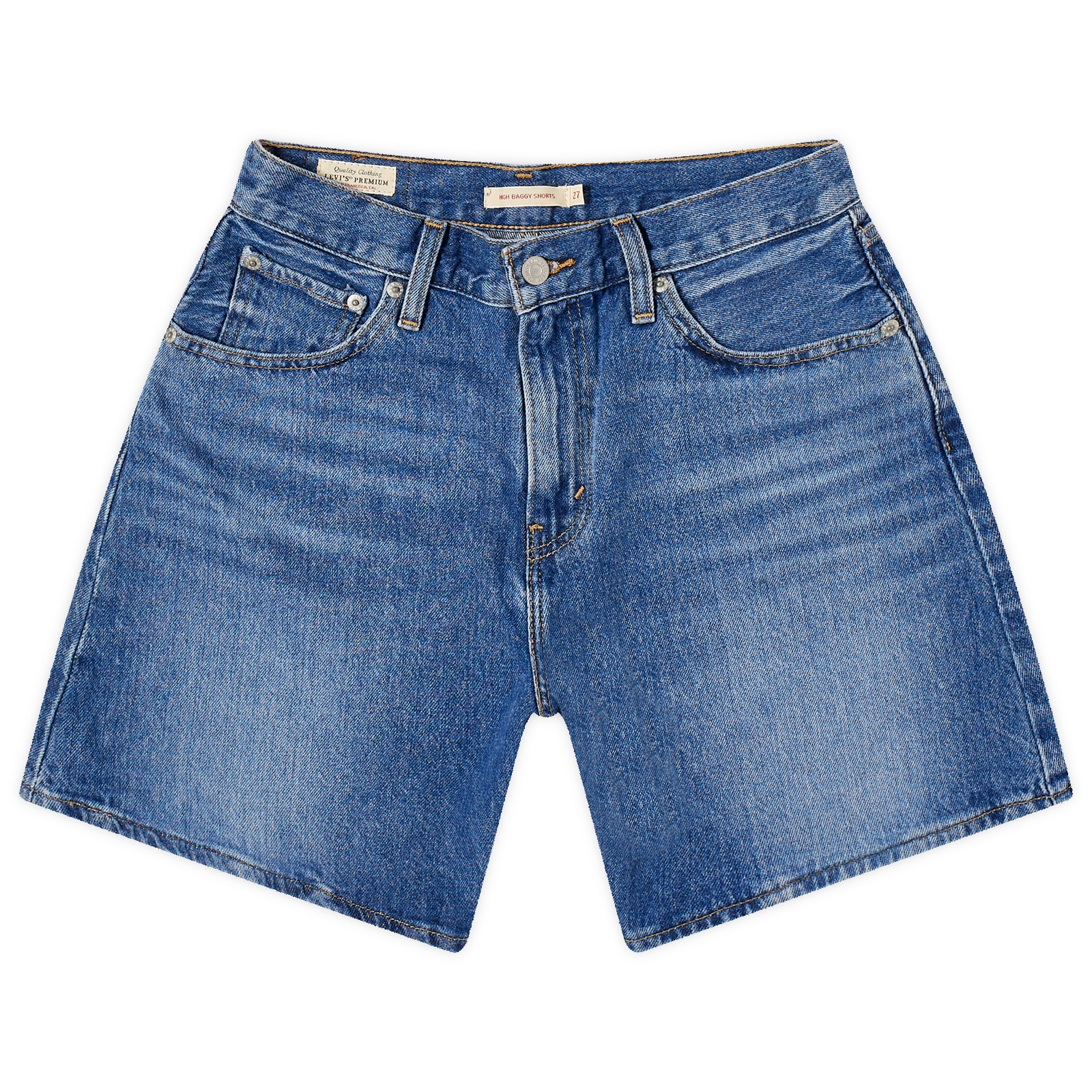 

Джинсовые шорты Levi'S High Rise Baggy Shorts, синий