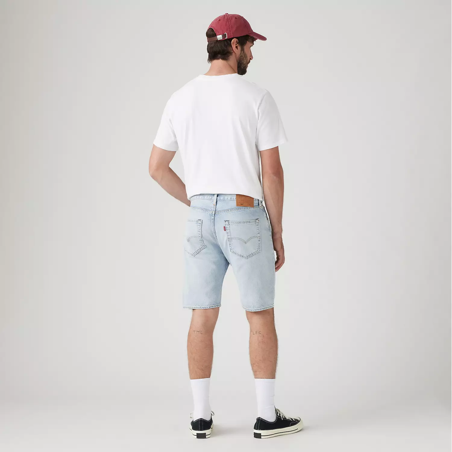 501 Оригинальный крой Легкие 9-дюймовые мужские шорты Levi's, цвет Light Thread - Light Wash — фото 3